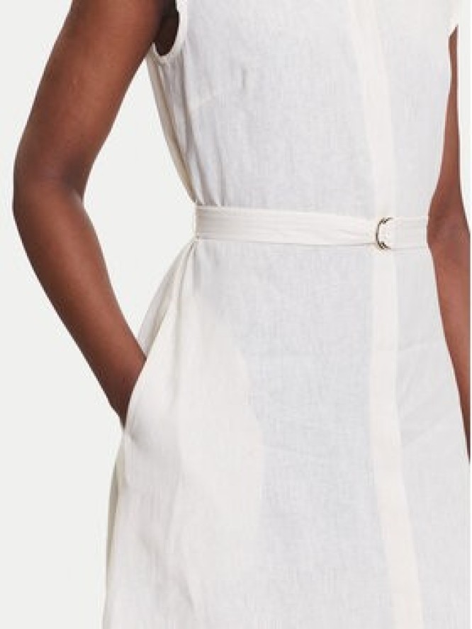 Marella Sukienka koszulowa Rodesia 2515221262 Écru Regular Fit