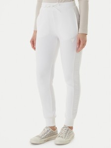 Guess Spodnie dresowe V2YB18 K7UW2 Biały Regular Fit