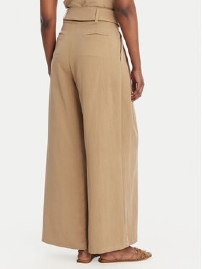 Eleh Spodnie palazzo SS260099 Beżowy Wide Leg