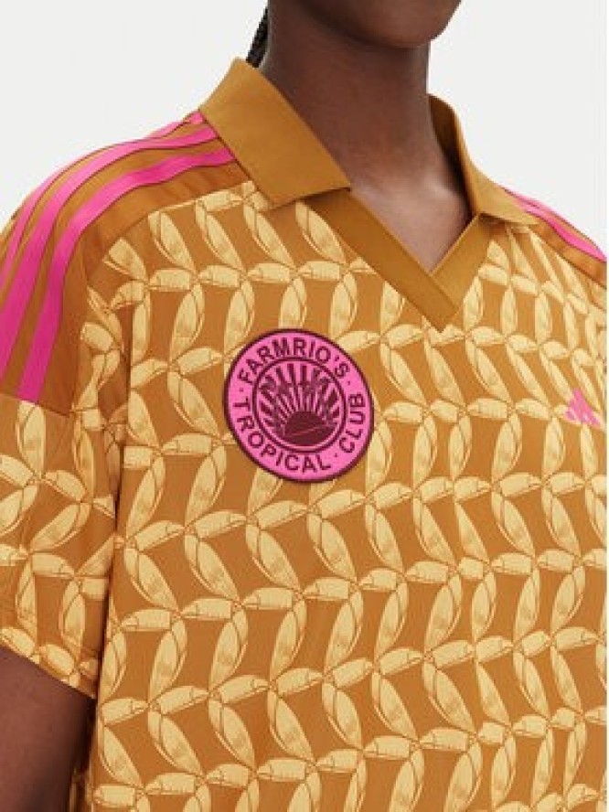 adidas T-Shirt FARM Rio JD6303 Pomarańczowy Loose Fit