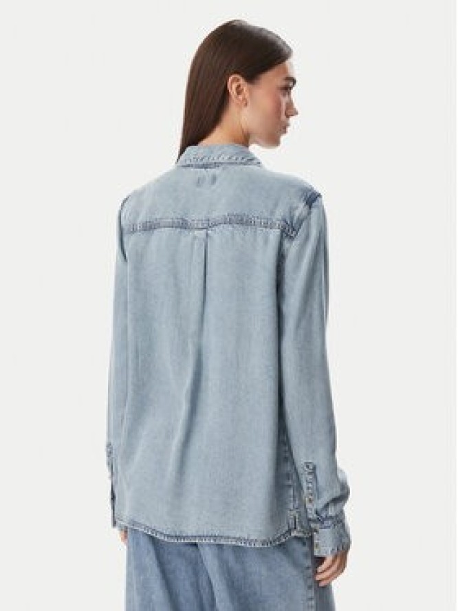 Guess Koszula jeansowa W6YH19 D1353 Niebieski Regular Fit