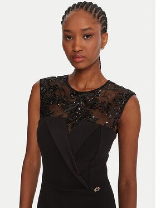 Rinascimento Kombinezon CFC0020084002 Czarny Slim Fit