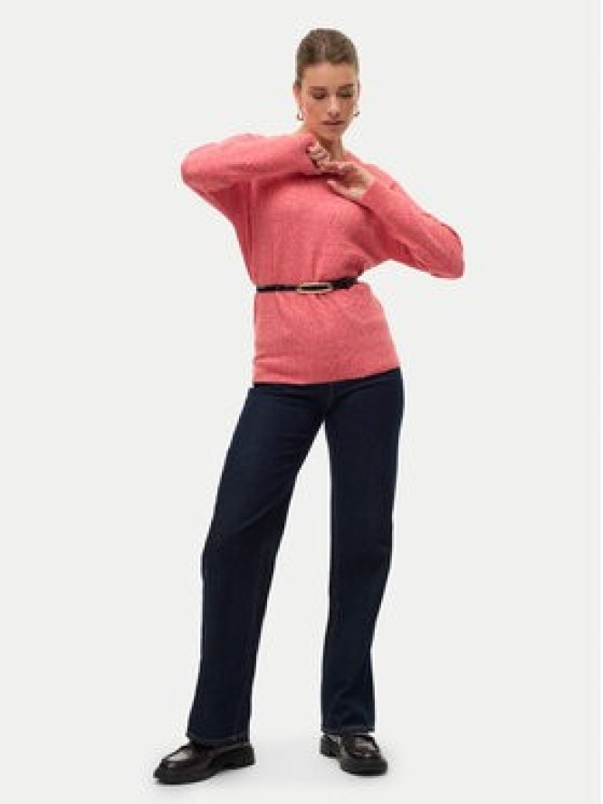 Vero Moda Sweter Doffy 10201022 Różowy Regular Fit