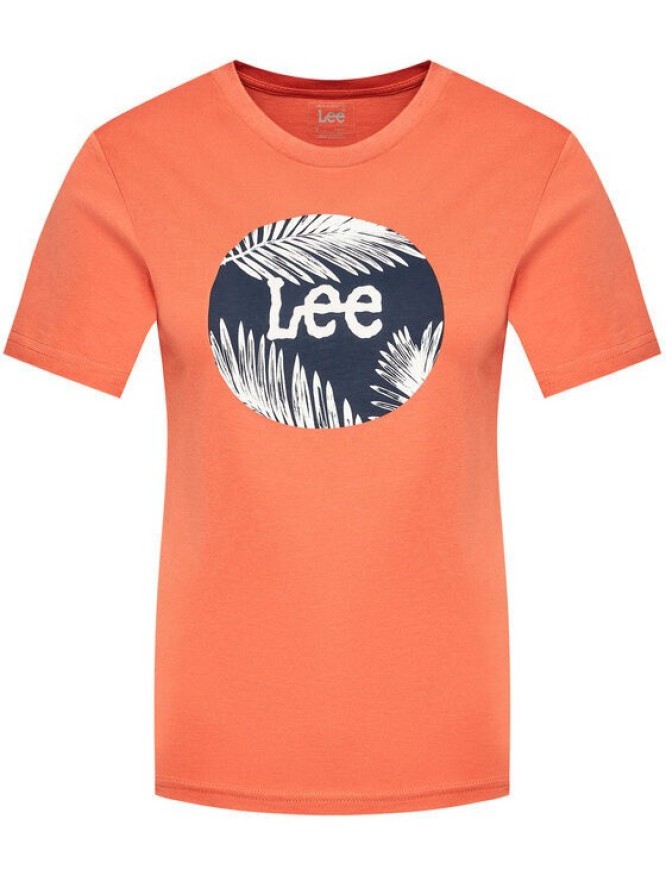 LEE CIRCLE TEE DAMSKI T-SHIRT LOGO NADRUK PAPRIKA L40TEHNI 112108747