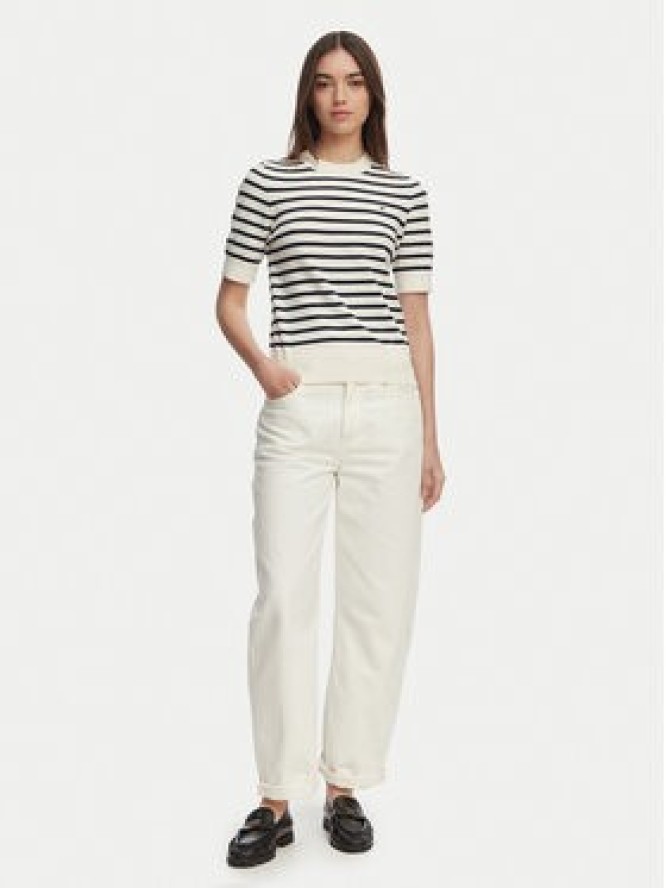 Tommy Hilfiger Sweter WW0WW49705 Biały Slim Fit