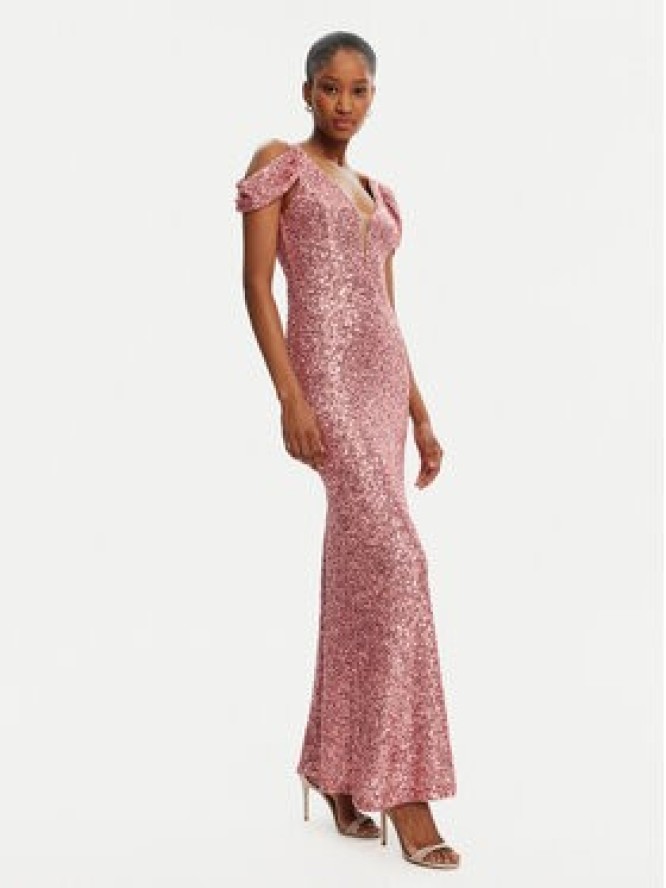 Rinascimento Sukienka wieczorowa CFC0122589003 Różowy Regular Fit