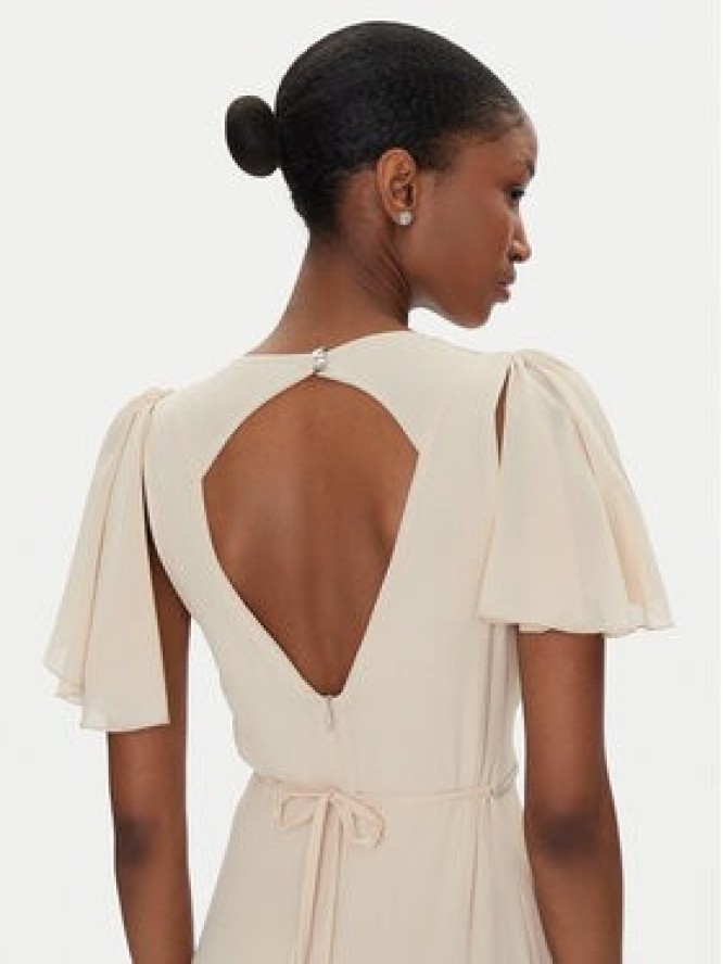 Rinascimento Sukienka wieczorowa CFC0122466003 Beżowy Regular Fit