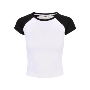 Damska koszulka retro baseballowa Urban Classics Organic Stretch GT