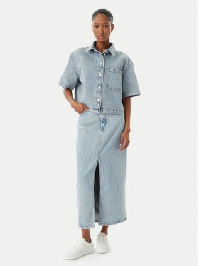 HUGO Koszula jeansowa Gesila_1 50559758 Błękitny Relaxed Fit