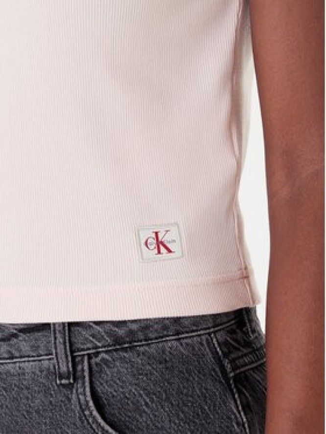 Calvin Klein Jeans T-Shirt LV047C910G Różowy Regular Fit