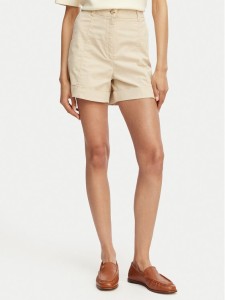 BOSS Szorty materiałowe C Tanessa-D 50556391 Beżowy Regular Fit