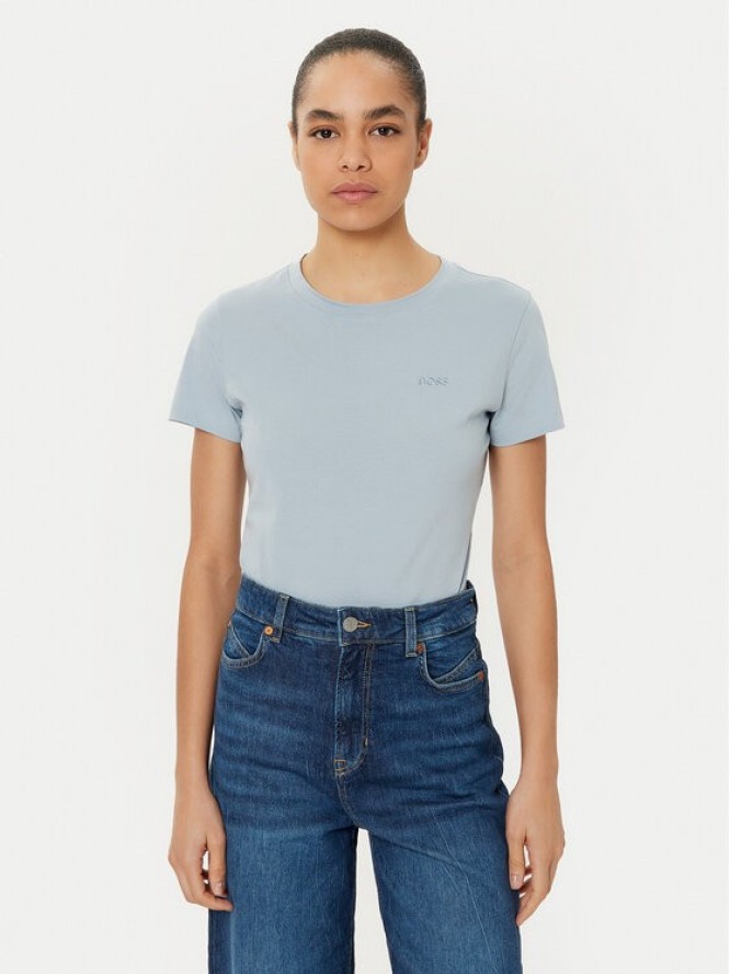 BOSS T-Shirt C_Esogo_1 50506973 Niebieski Slim Fit