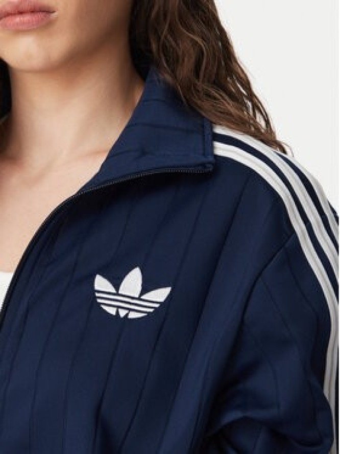 adidas Bluza Pinstripe Firebrid Loose Tracktop KS9983 Granatowy Regular Fit