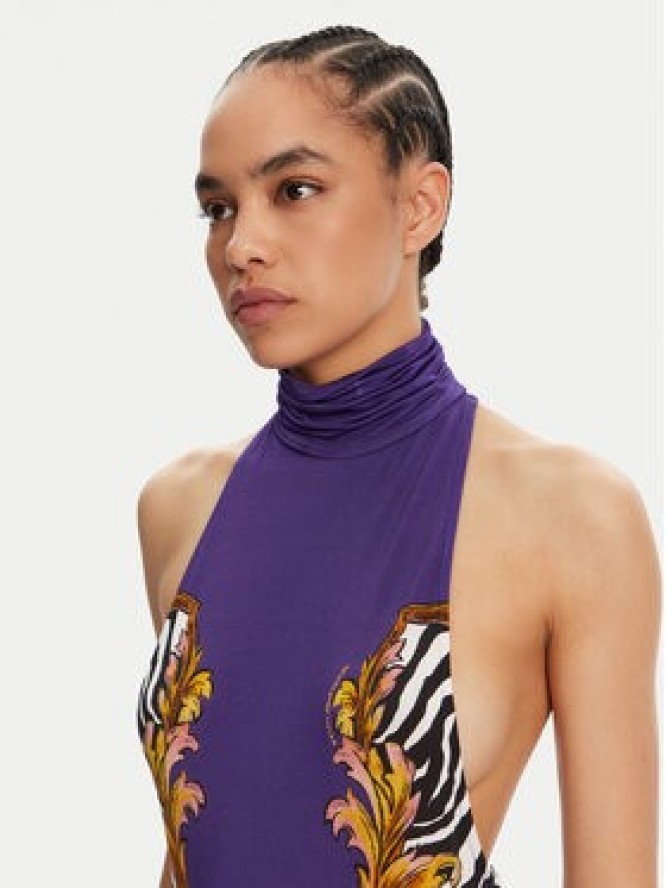 Versace Jeans Couture Sukienka wieczorowa 78HAO9P5 Fioletowy Slim Fit