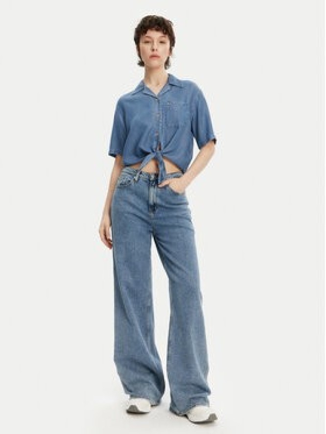 Tommy Jeans Koszula DW0DW20603 Niebieski Relaxed Fit