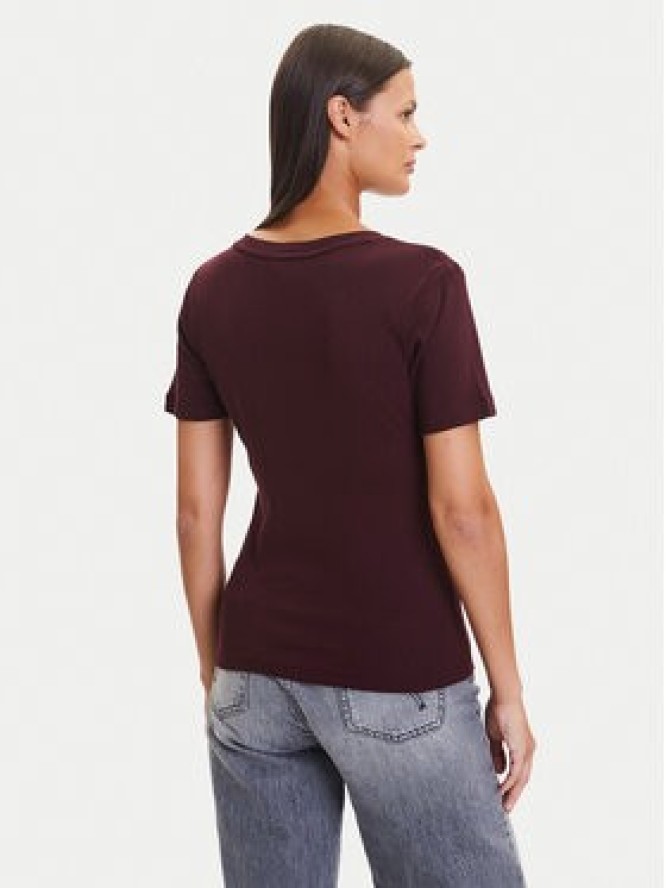 Tommy Hilfiger T-Shirt New Cody WW0WW40584 Bordowy Slim Fit