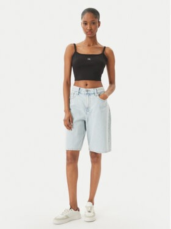 Calvin Klein Jeans Top LV047F221G Czarny Slim Fit