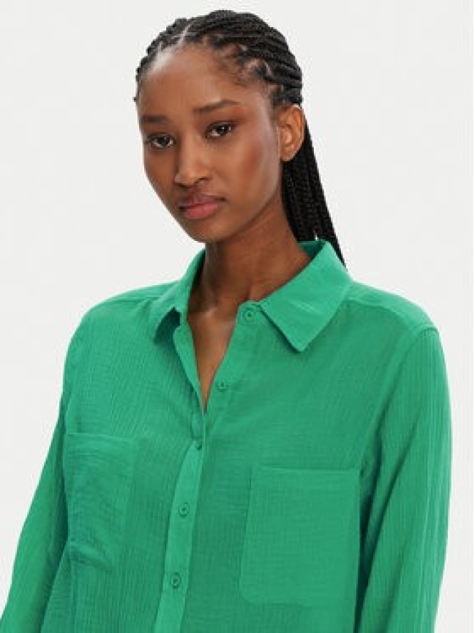 Seafolly Koszula Breeze 55428-TO Zielony Regular Fit