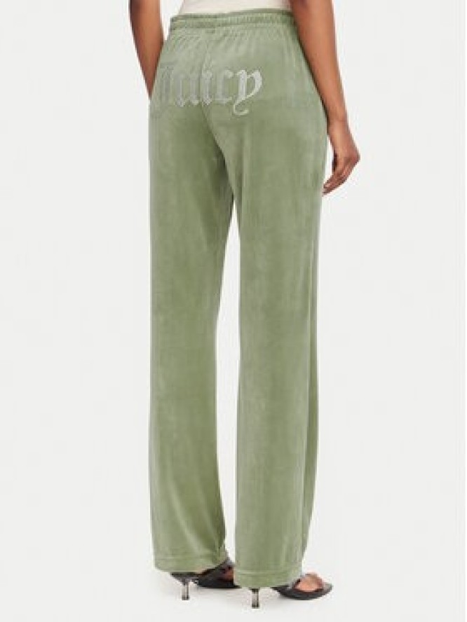 Juicy Couture Spodnie dresowe Tina JCAPW045 Zielony ciemny Regular Fit