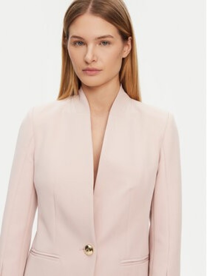 Rinascimento Marynarka CFC0122856003 Różowy Regular Fit