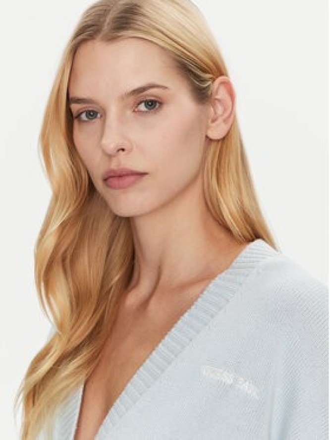 Guess Jeans Kardigan W4BR81 Z3HM1 Błękitny Regular Fit