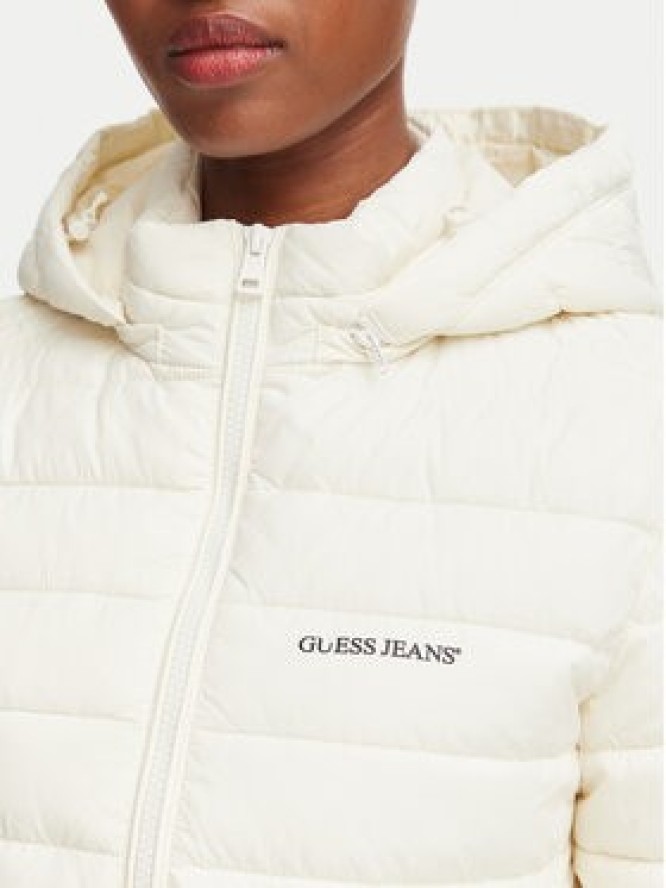 Guess Jeans Kurtka przejściowa W6YL09 W2799 Kremowy Regular Fit