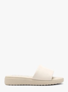 Kremowe klapki damskie