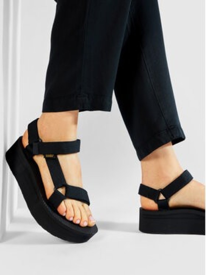 Teva Sandały Flatform Universal 1008844 Czarny