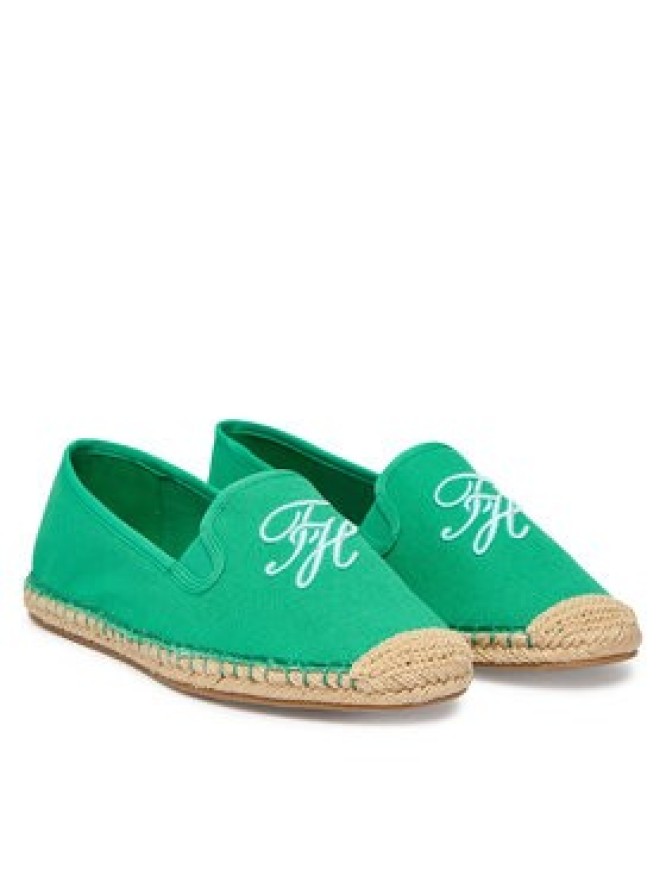 Tommy Hilfiger Espadryle Th Script Summer Espadrille FW0FW09240 Zielony