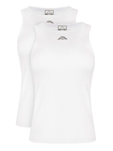 Kappa Komplet topów Logo Benny 322565W Biały Regular Fit