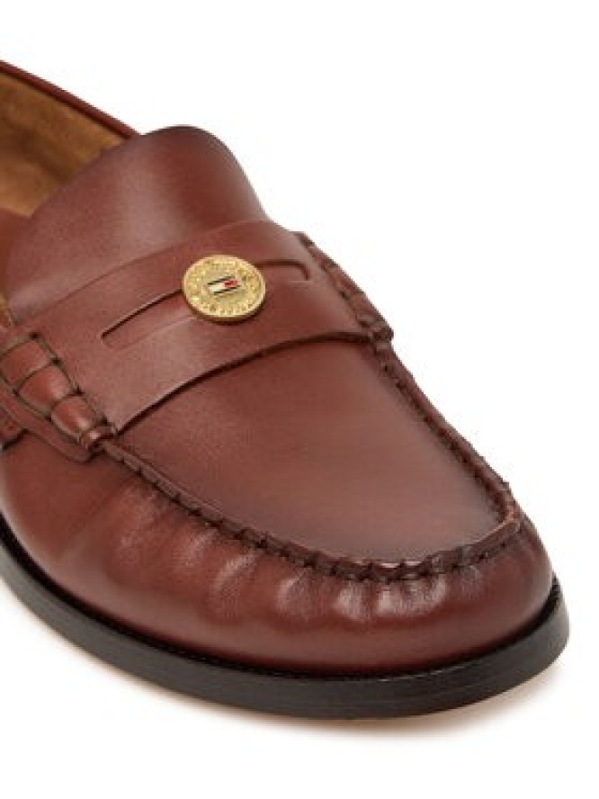 Tommy Hilfiger Mokasyny Hilfiger Penny Loafer Smooth Lth FW0FW09249 Brązowy