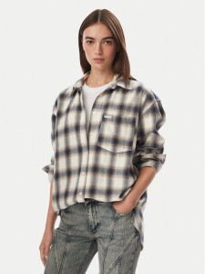 Guess Jeans Koszula W5BH40 WGMH1 Niebieski Regular Fit