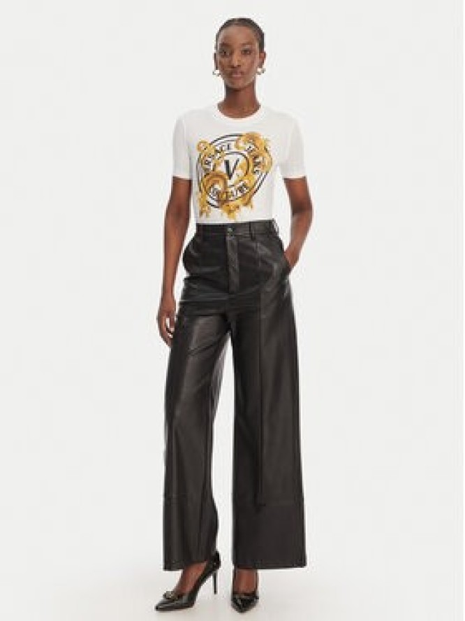 Versace Jeans Couture T-Shirt 80HAHE01 CJ02E Biały Slim Fit