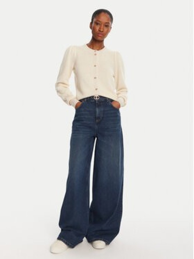 TWINSET Kardigan 252TP3583 Beżowy Regular Fit