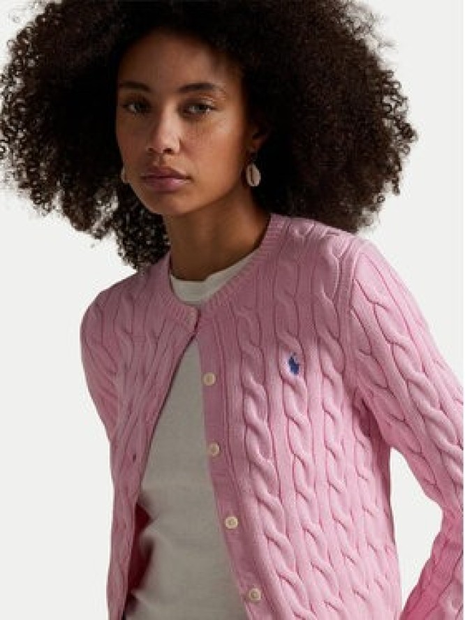 Polo Ralph Lauren Kardigan 211971868010 Różowy Slim Fit