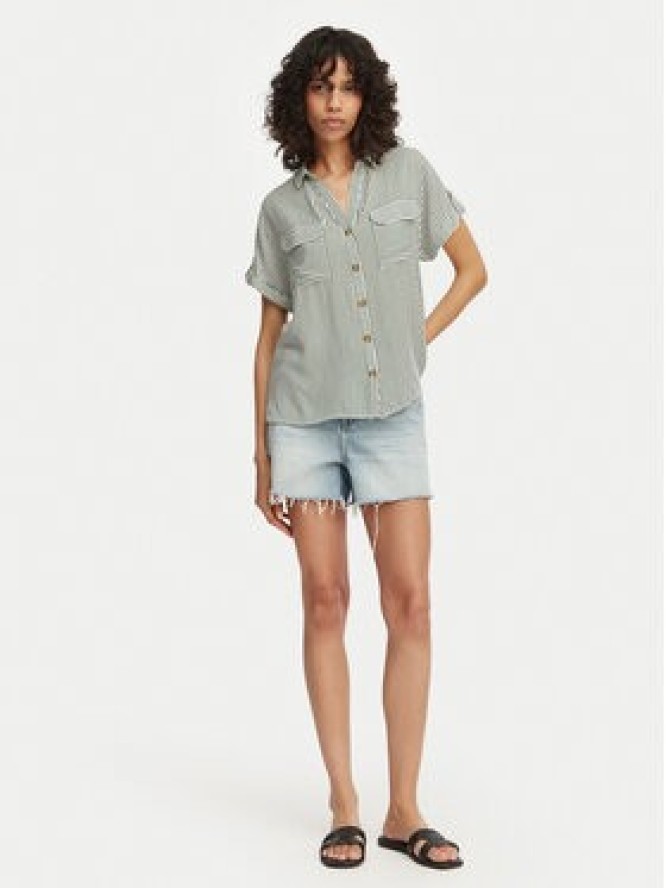 Vero Moda Koszula Bumpy 10310139 Zielony Regular Fit