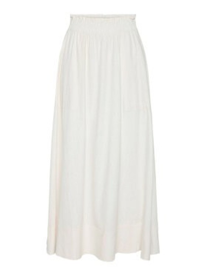 YAS Spódnica maxi Flaxy 26036370 Biały Regular Fit