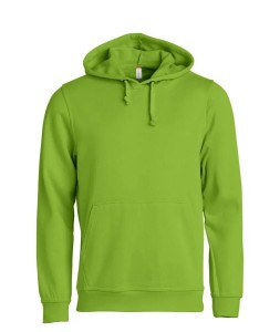 clique Basic Hoody bluza z kapturem unisex jasnozielona – light green
