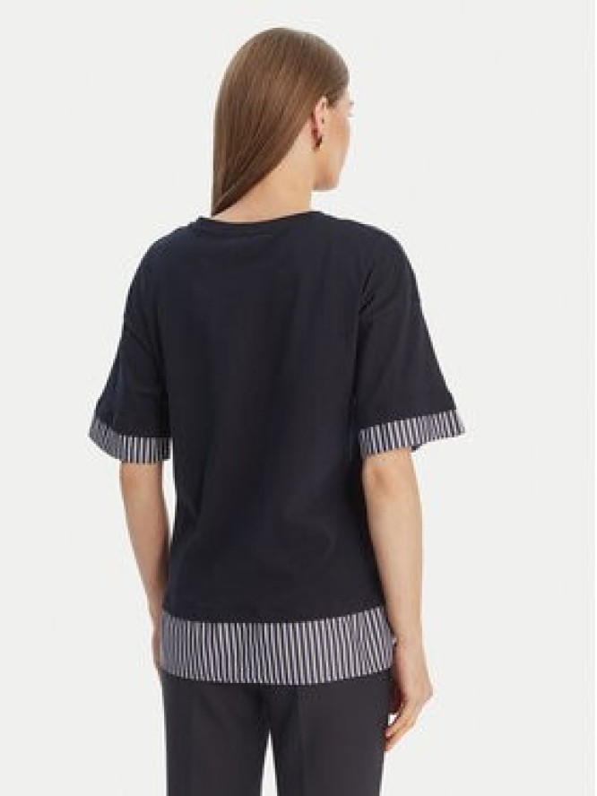 Luisa Spagnoli T-Shirt Baiadera 543155 Granatowy Regular Fit