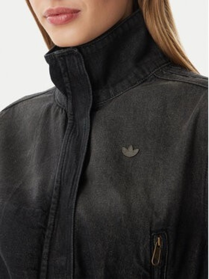 adidas Kurtka jeansowa KD3918 Czarny Regular Fit