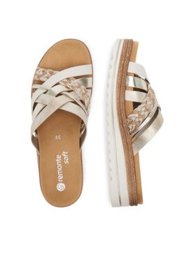 Remonte Klapki D0Q50-90 Złoty