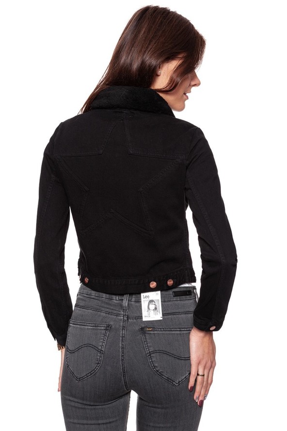 DAMSKA KURTKA JEANSOWA WRANGLER STAR JACKET BLACK STAR W413FG13D 112128773