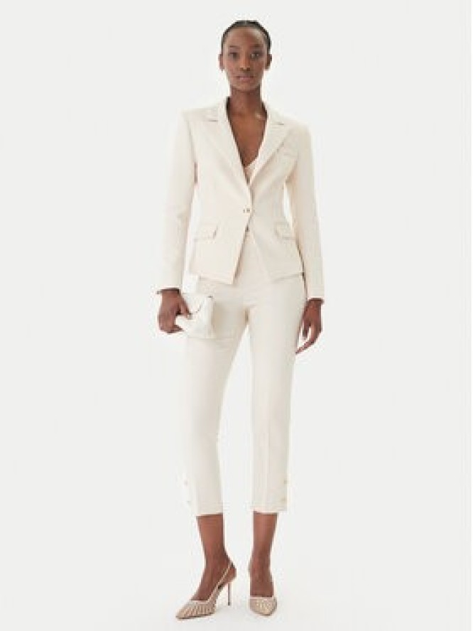 Rinascimento Spodnie materiałowe CFC0128641003 Beżowy Slim Fit