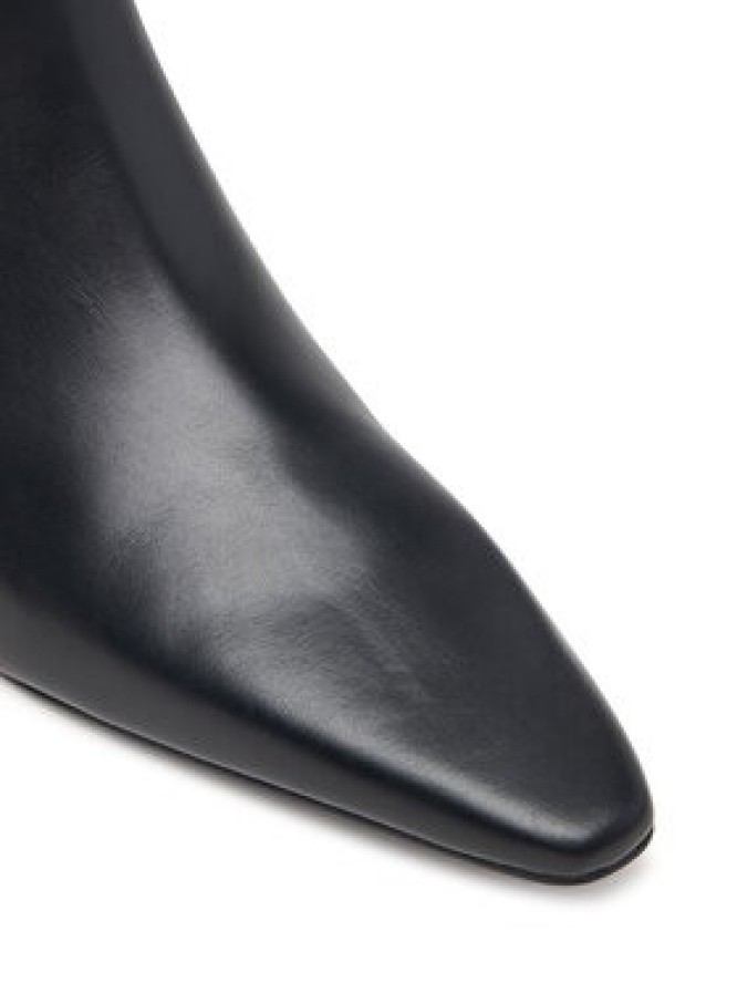 Calvin Klein Kozaki Kitten Heel High Boot Lth HW0HW03167 Czarny