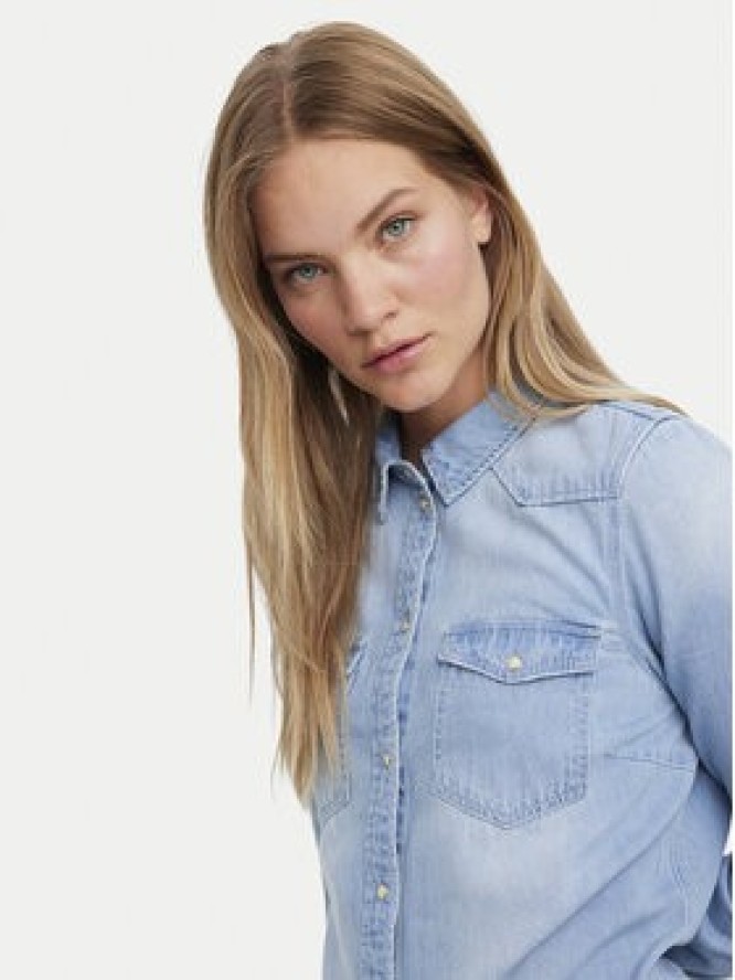 Vero Moda Koszula jeansowa Maria 10277523 Błękitny Slim Fit