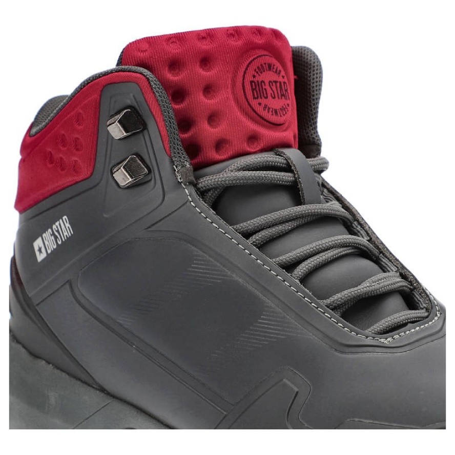 Szare Trapery Big Star Damskie Zimowe Obuwie