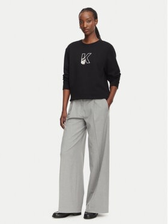 KARL LAGERFELD Bluza B3W20047 Czarny Regular Fit