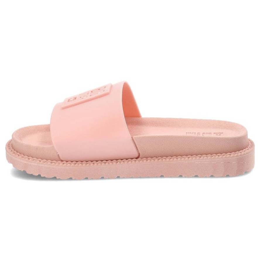 Różowe Klapki Big Star Modne Buty Na Lato