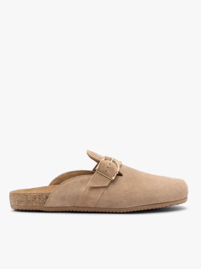 Piaskowe mule damskie