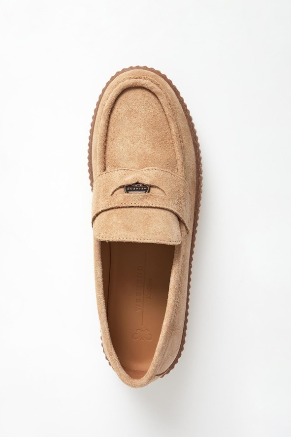 Loafersy damskie skórzane Kapokloafer WEEKEND MAX MARA